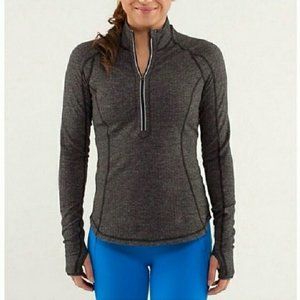 Lululemon r u turn half zip pullover herringbone 6